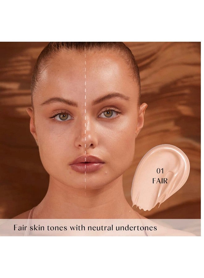 Huda HUDA BEAUTY GloWish Multidew Vegan Skin Tint Foundation 01 Fair - Image 2