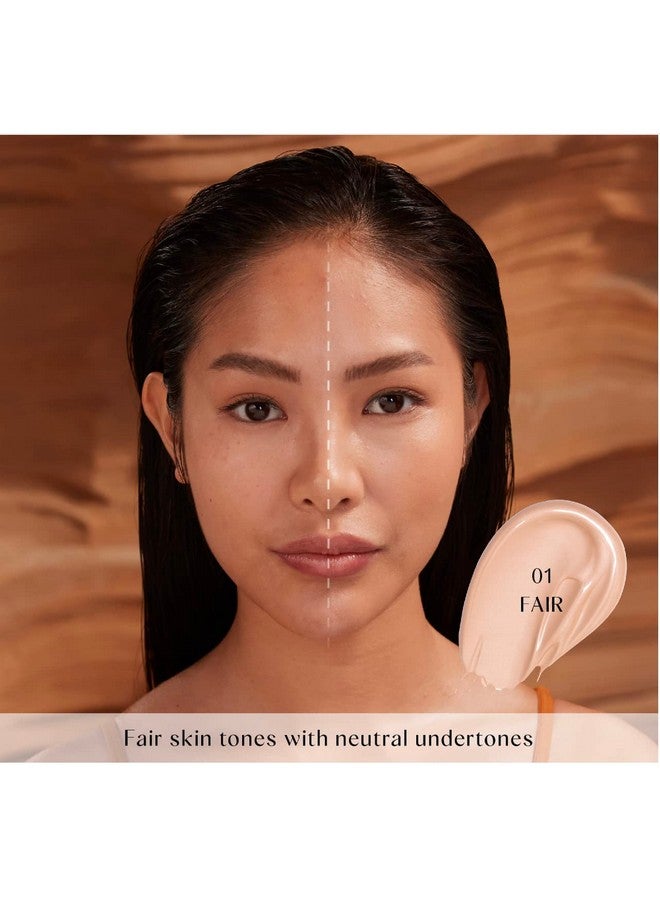 Huda HUDA BEAUTY GloWish Multidew Vegan Skin Tint Foundation 01 Fair - Image 3