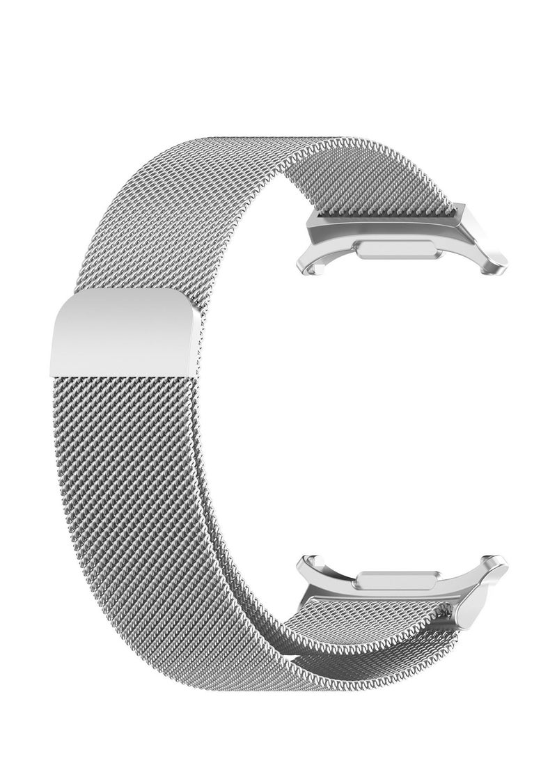 Generic - Compatible with Samsung Galaxy Watch 7 Ultra 47mm Band (2024) for Men Women Stainless Steel Magnetic Metal Milanese Loop Mesh Replacement Wristband (Silver) - Image 1