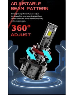 Toby's Tobys TF150 H7 2 Pieces 300W Original Tested LED Headlight Bulb Assembly 30000 Lumens 150W/Piece Xtreme Bright With Color Temperature 6500K  - Image 5