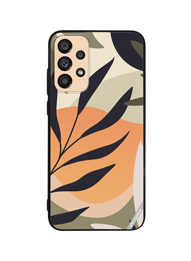 VR CREATIVE Protective Case Cover For Samsung Galaxy A73 5G Leaf Tropical Design Multicolour - Image 1