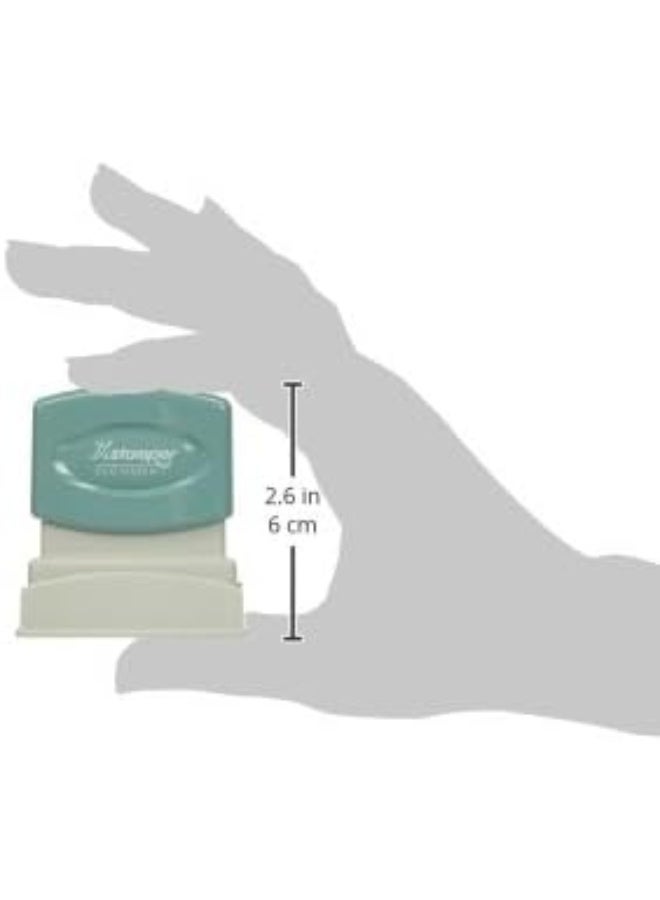 Xstamper(R) One-Color Title Stamp, Pre-Inked, "Paid", Eco Greeen, Box 1 (XST1221) , Red - Image 2