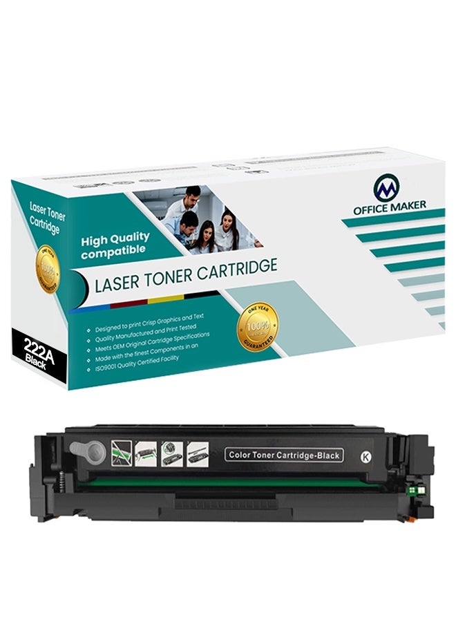 Office Maker 222A Toner Cartridge Compatible for HP 222A W2220A Black Toner Cartridges for HP Laserjet Pro 3288dw 3288dn MFP 3388sdw 3388fdw 3388fdn Printers - Image 1