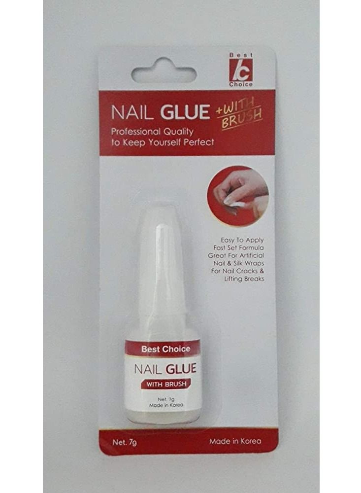 Best Choice Nail Glue with Brush 7g - Image 2