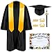Mukum Kindergarten Graduation Cap and Gown Set with Tassel 2026 Charms Graduations Stoles for Kid Preschool Kindergarten Black27 - Image 3