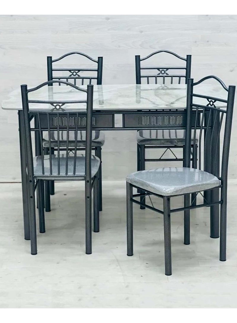طاولة طعام مع طقم 4 كراسي - Image 4