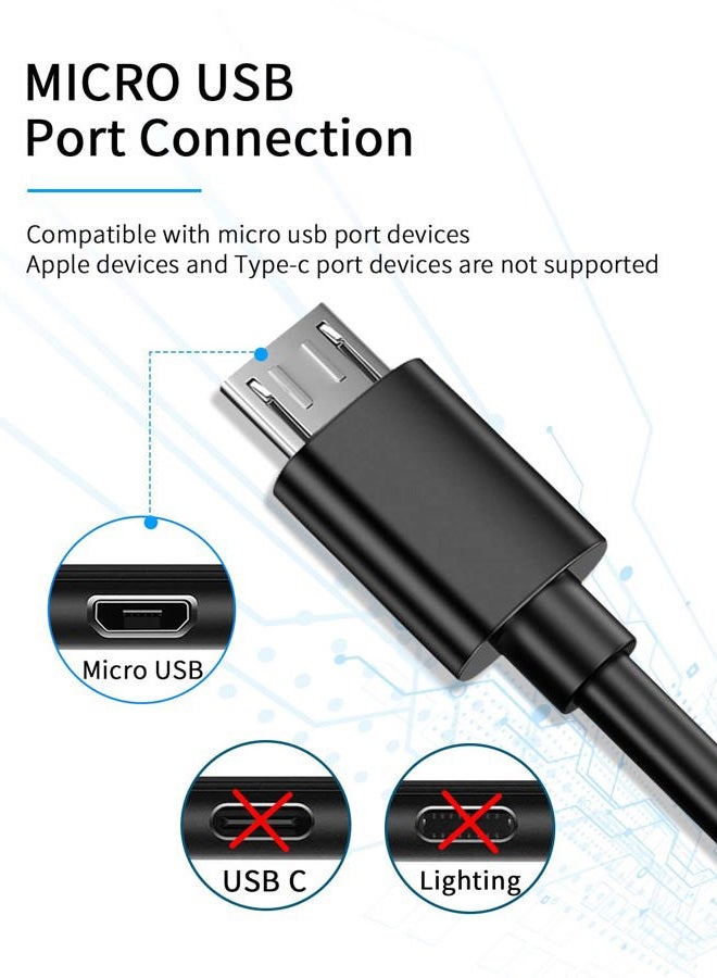 FEIYIU Micro Charger Charging Cable Cord Compatible with for Anker Soundcore Life Q20, Anker Soundcore 2, Mini, Flare Mini Wireless Headphone Speakers -5ft - Image 2