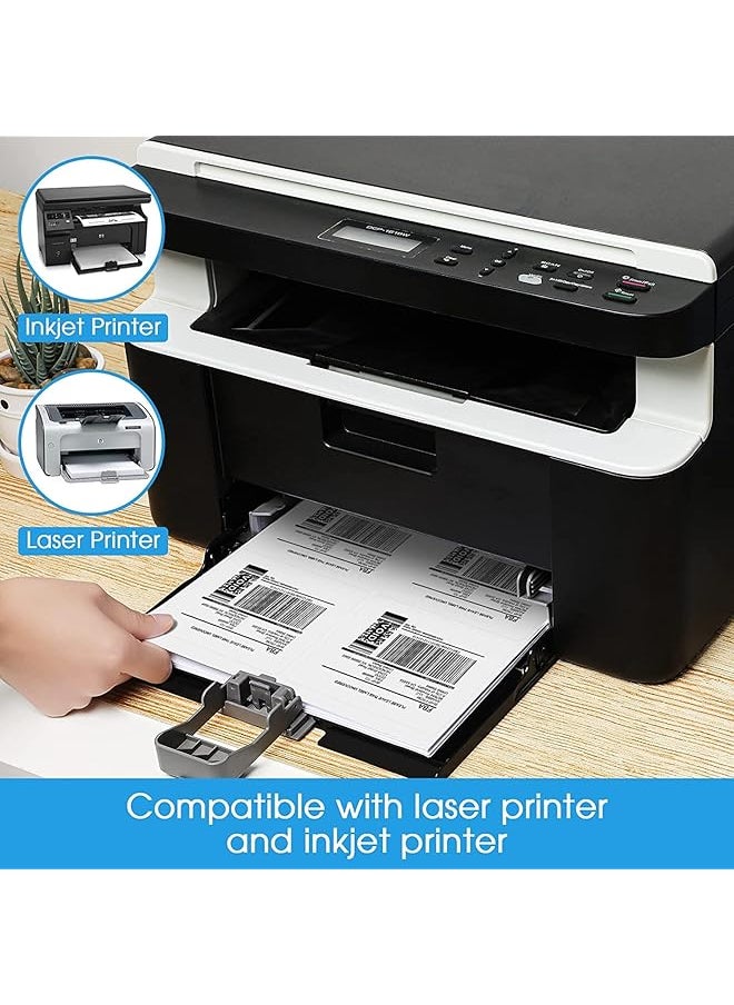 erorex - 3 1 3X4 Shipping Address Labels For Inkjet Or Laser Printer 6 Up Sticker Labels Paper Matte White Paper Sheets Strong Adhesive Dries Quickly Holds Ink Well 600 Labels - Image 1