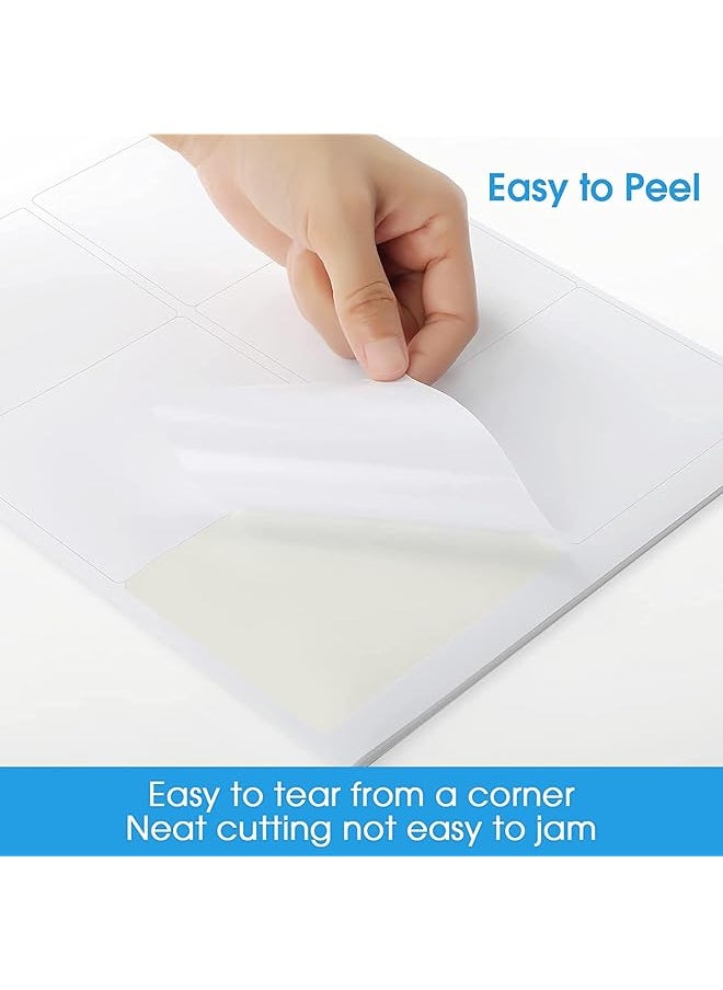 erorex - 3 1 3X4 Shipping Address Labels For Inkjet Or Laser Printer 6 Up Sticker Labels Paper Matte White Paper Sheets Strong Adhesive Dries Quickly Holds Ink Well 600 Labels - Image 1