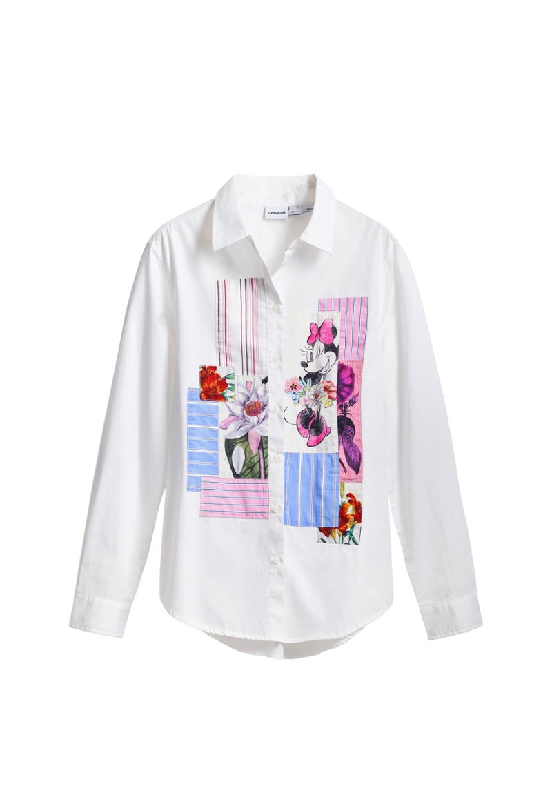 Desigual Women's Minnie Mouse™ Floral Shirt White - Image 1