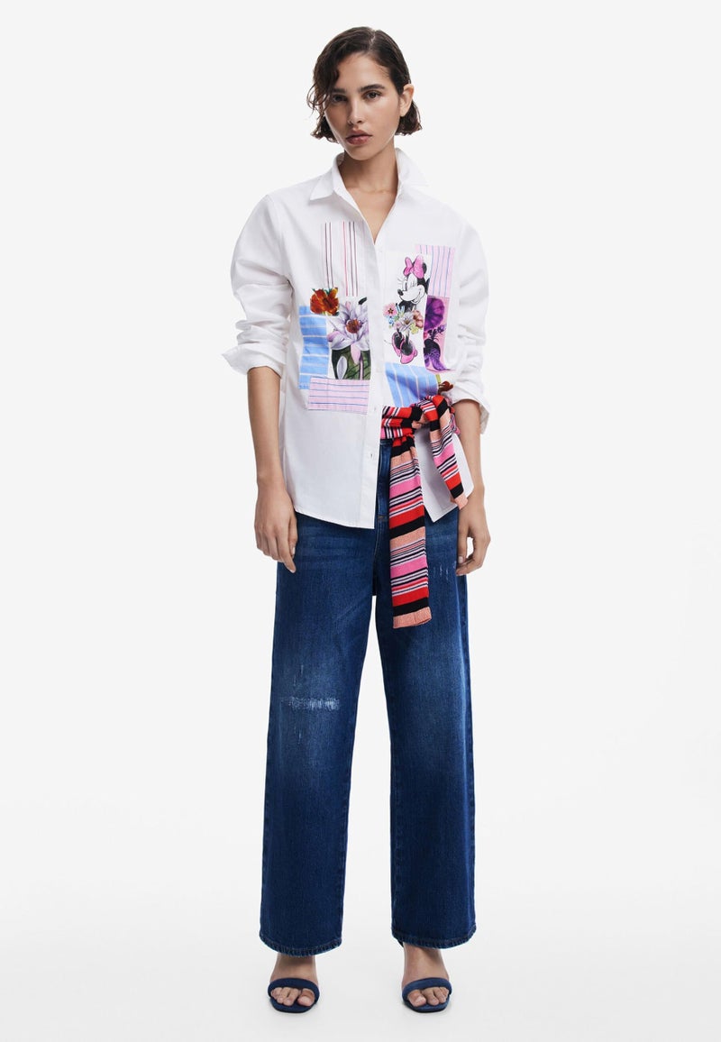 Desigual Women's Minnie Mouse™ Floral Shirt White - Image 2