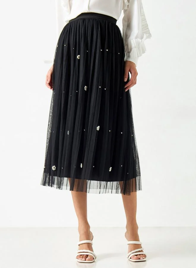 2Xtremz 2Xtremz Embellished A-line Skirt with Elasticated Waistband