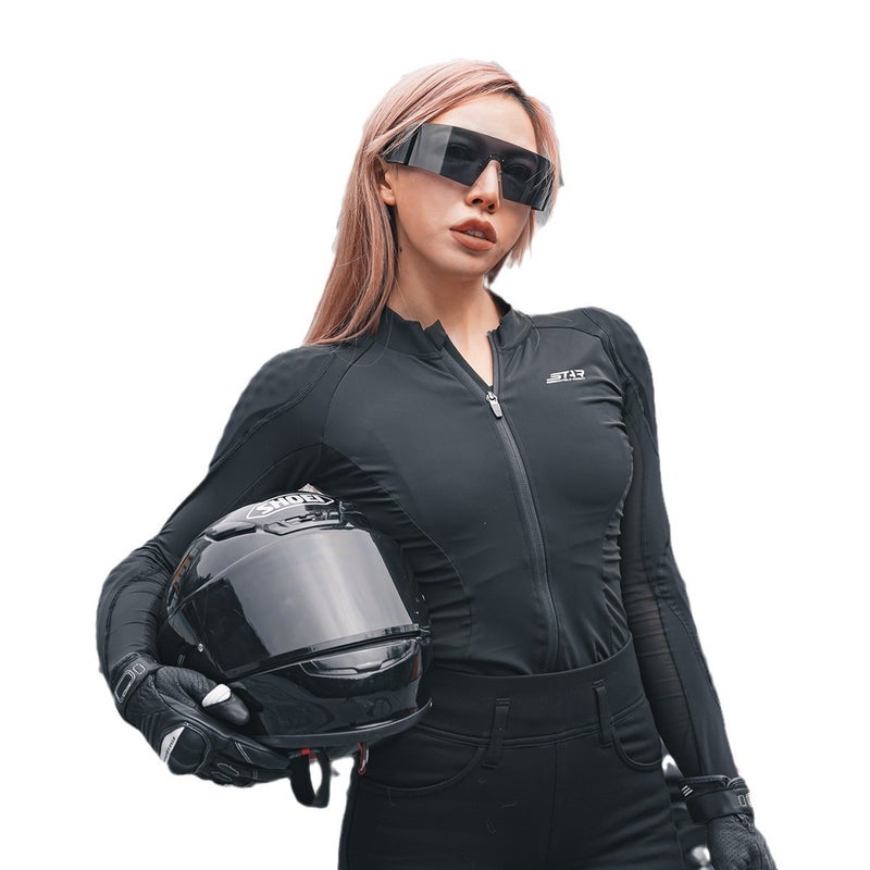 Star Knight Motorcycle Protective Jacket Women's Summer Mesh Breathable Riding Suit with Armor - Image 5