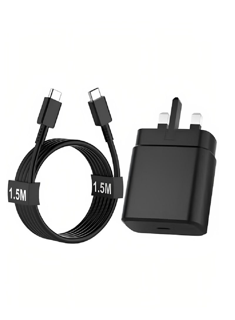 General 45W USB C Super Fast Charging Charger with 1 m Cable - Compatible with S24 S23 S22 S21 S20 Ultra, S24+ S23+ S22+ S21+, A53, A15, A 55, A54 - Type C Power Adapter  - Image 1