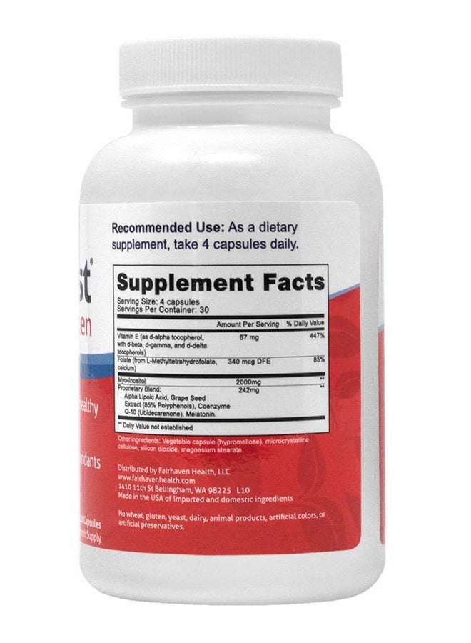 fairhaven health FertilAid for Women & Ovaboost Combo, Female Fertility Supplement & Natural Fertility Vitamin with Myo-Inositol, Vitex & Vitamins to Support Ovulation, Cycle Regularity & Egg Quality, 1 Month Supply - Image 4