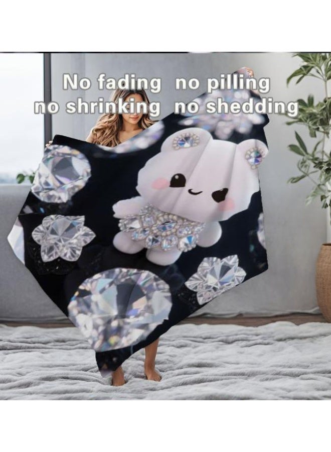 general Baby and children's cartoon flannel thin blanket (warm and comfortable, suitable for sleep, game use) 70cm*100cm