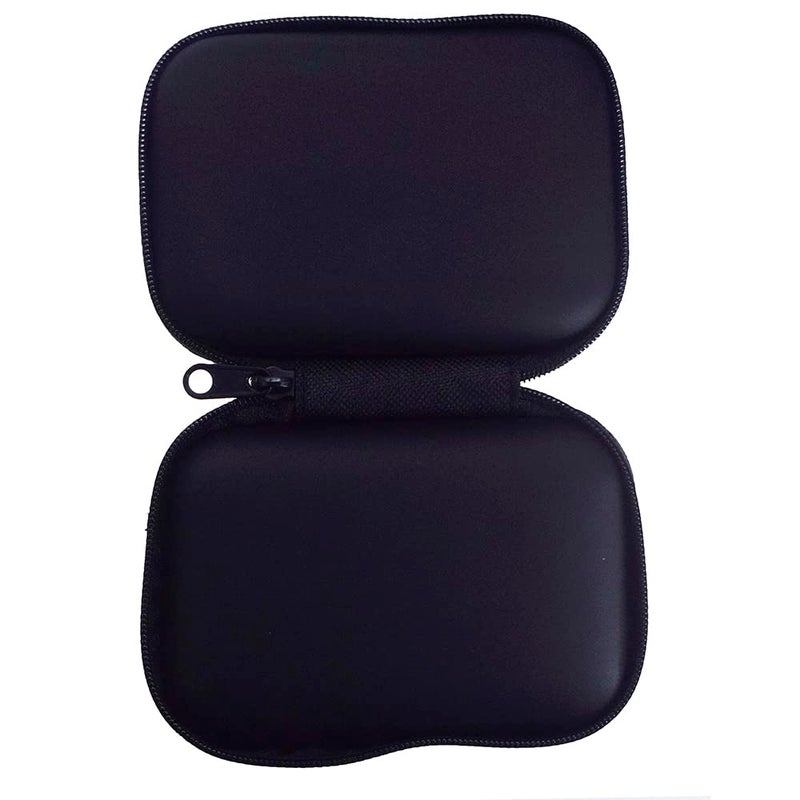 Rangale Portable Storage Hard Case Bag Holder Pouch Earphone Carrying Case for SD TF Card Earphone Headphone Earbuds iPod Bluetooth Headset and Charging Cable (Black) - Image 2