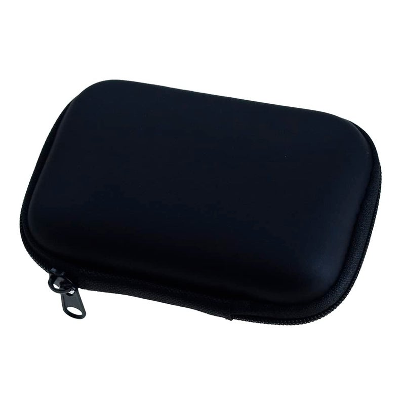 Rangale Portable Storage Hard Case Bag Holder Pouch Earphone Carrying Case for SD TF Card Earphone Headphone Earbuds iPod Bluetooth Headset and Charging Cable (Black) - Image 1
