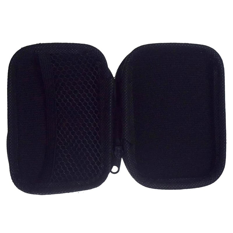 Rangale Portable Storage Hard Case Bag Holder Pouch Earphone Carrying Case for SD TF Card Earphone Headphone Earbuds iPod Bluetooth Headset and Charging Cable (Black) - Image 4