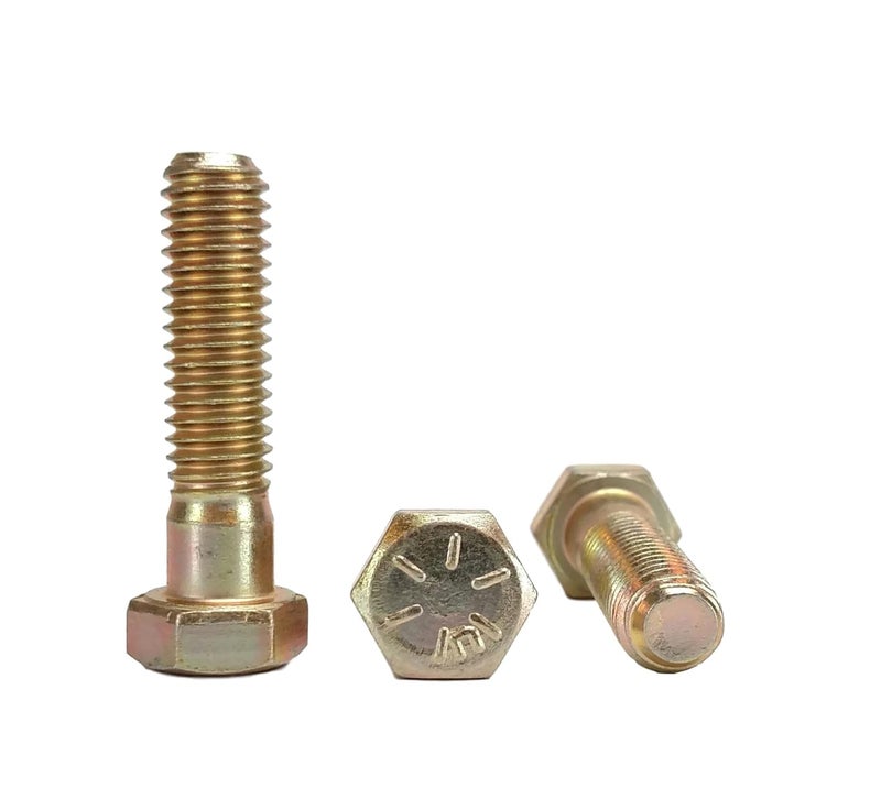 Chenango Supply 3/8-16 x 1-1/2" Hex Head Bolts, Grade 8 (3/4" to 4" Lengths in Listing) Hex Head Cap Screws (3/8-16x1-1/2 (25 pcs)) - Image 1