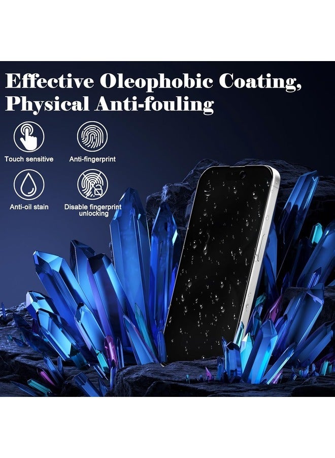 ELTRAZONE 2-Pack Tempered Glass Privacy Screen Protector for iPhone 16 Pro [Anti-Spy, Anti-Scratch, 9H Hardness] - 6.3-Inch - Image 2