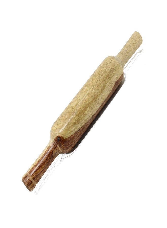 Liolis Wooden Rolling Board Rolling Pin Round Chakla Belan (9 inch, Pure Wood) - Image 2