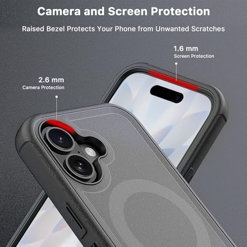 M MYBAT PRO For iPhone 17 Case with Belt Clip Holster,Maverick Series Case For iPhone 17 [Compatible with Magsafe]w/Screen Protector,Anti-Drop,Shockproof,w/360°Rotating Kickstand,Heavy Duty Protection - Image 4