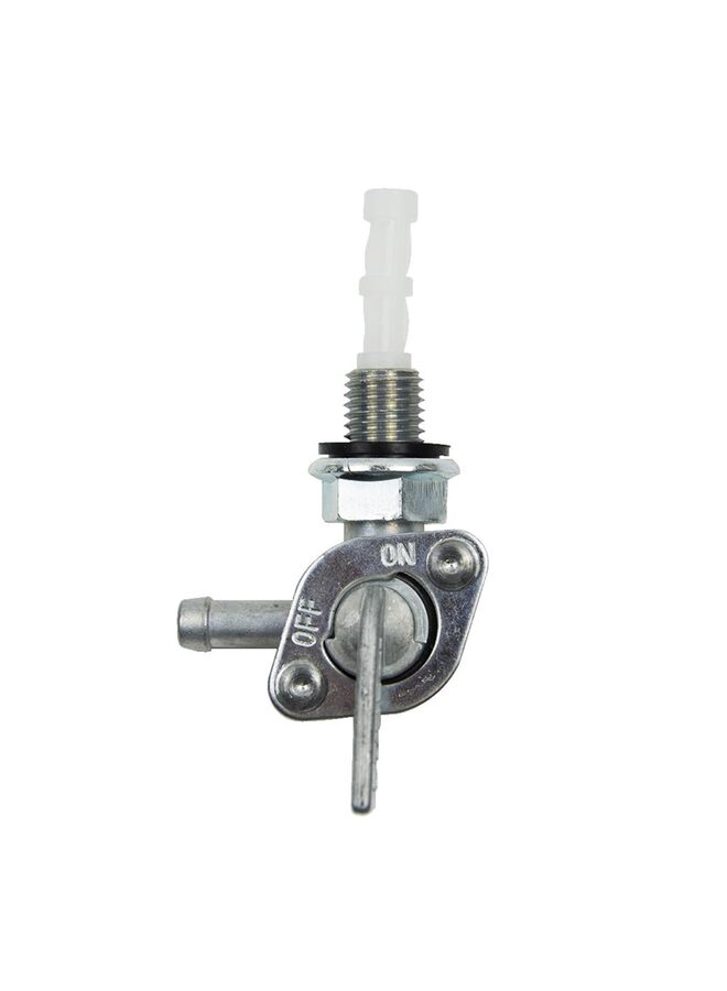 Generic Generator Fuel Tank Shut off ValveBrand New Tank port threads, Fuel line 1/4, hose barb Dimensions 90 Degree On/Off Compatible with: generators and fuel tanks Package Includes: 1x Generator  - Image 1