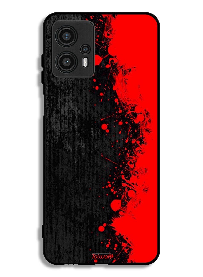 Tolwak Motorola Moto G13 Protective Case Cover Paint Abstract Pattern - Image 1