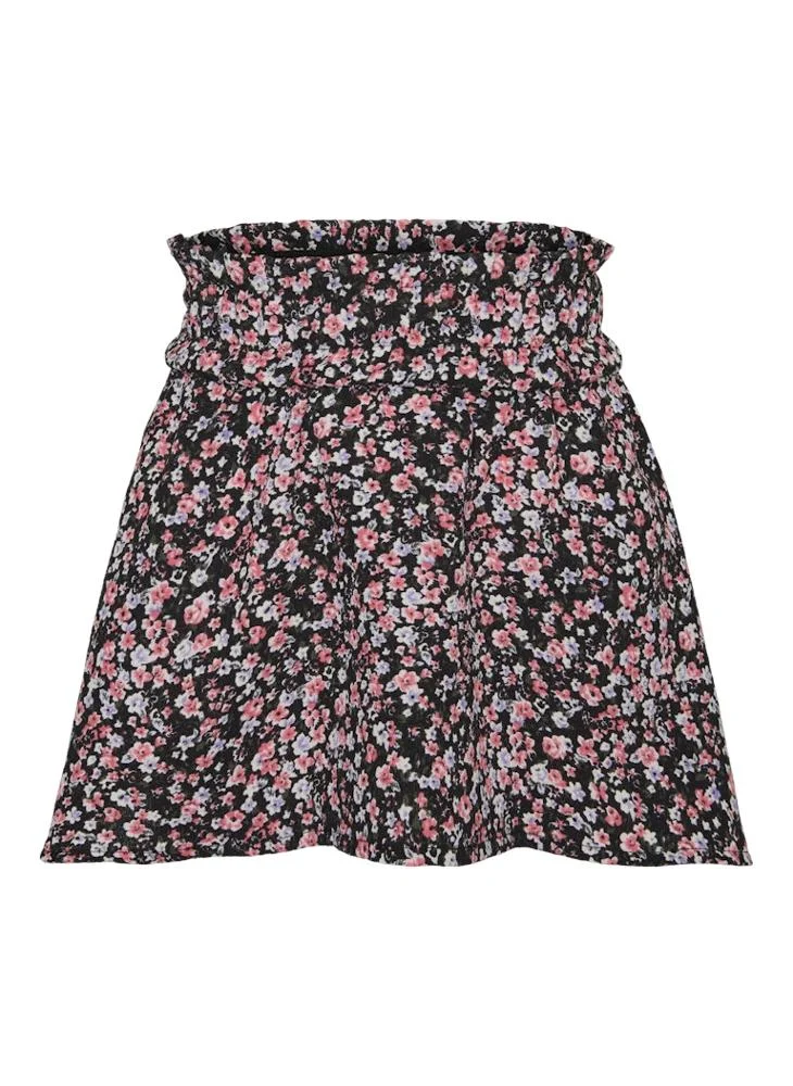 Vero Moda Girl Kids High Waist Floral Printed Skirt