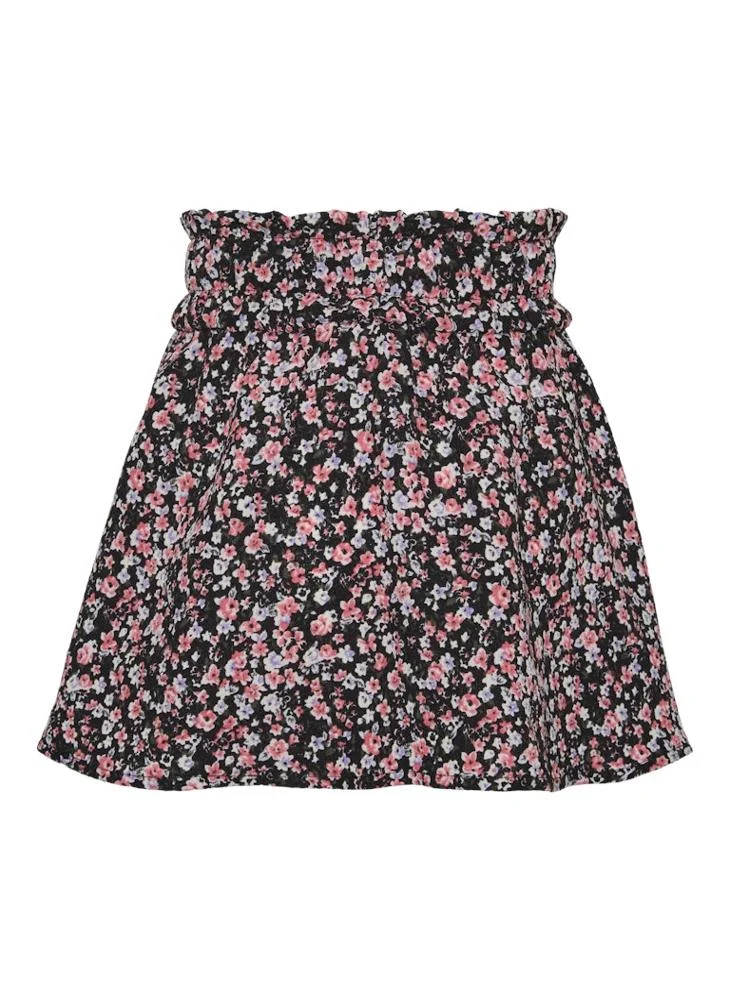 Vero Moda Girl Kids High Waist Floral Printed Skirt