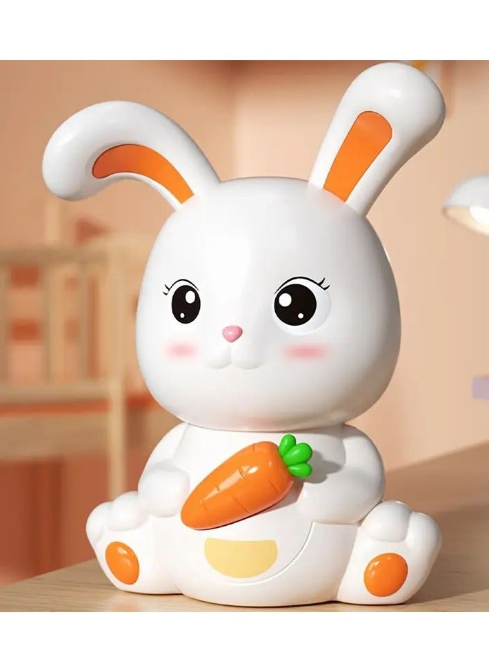 Joyelink Cute Cartoon Rabbit Piggy Bank，Bunny Piggy Bank for Kids, Unbreakable Rabbit Coin Bank, Rabbits Saving Money Banks, Creative Coin Box Money Birthday Gift for Boys Girls - Image 1