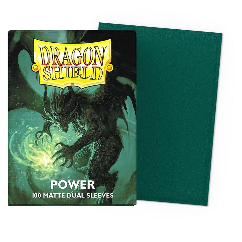 Dragon Shield | Matte Dual Standard Size Card Sleeves | 100 CT - Smooth & Tough Premium TCG Sleeves - Compatible with Pokemon, Flesh & Blood, One Piece & Magic The Gathering | Power - Image 2