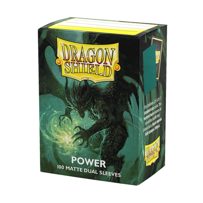 Dragon Shield | Matte Dual Standard Size Card Sleeves | 100 CT - Smooth & Tough Premium TCG Sleeves - Compatible with Pokemon, Flesh & Blood, One Piece & Magic The Gathering | Power - Image 1