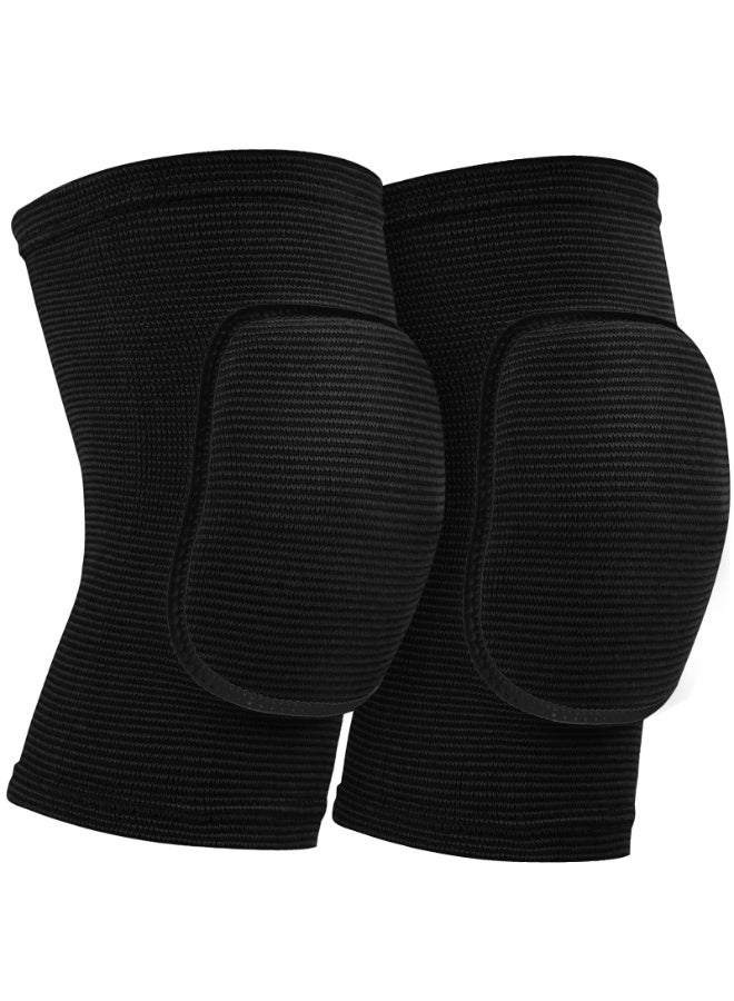 Knee Pads for Dancer,Protective Knee Pas for Adult kids,Soft Breathable Knee Pads for Football Yoga  Baketball Skating (Medium, black) - Image 1