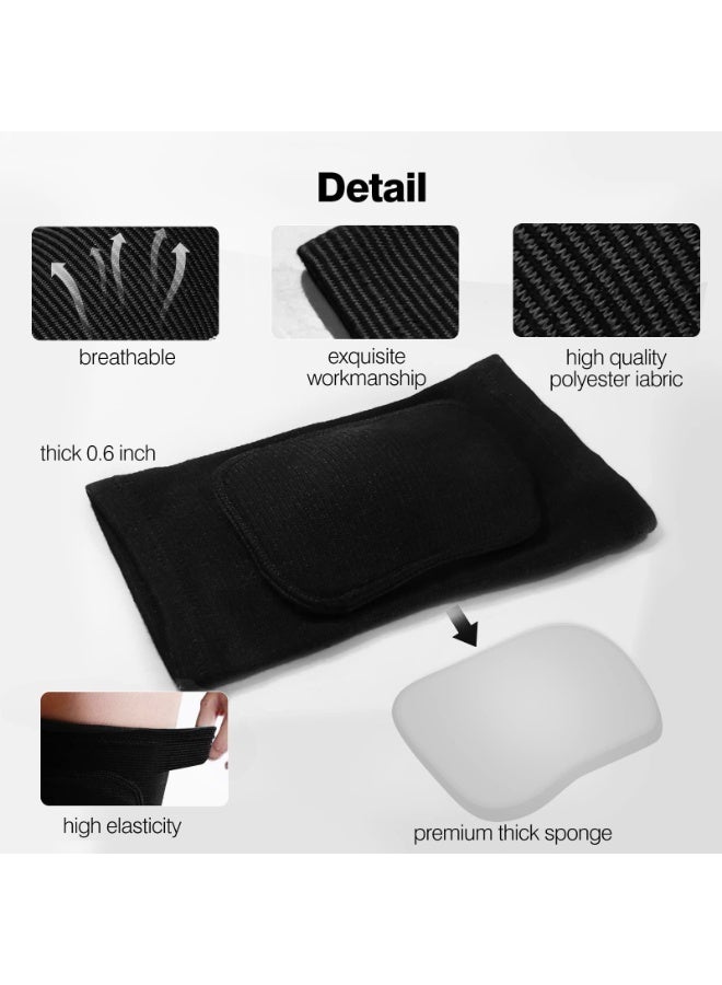 Knee Pads for Dancer,Protective Knee Pas for Adult kids,Soft Breathable Knee Pads for Football Yoga  Baketball Skating (Medium, black) - Image 2