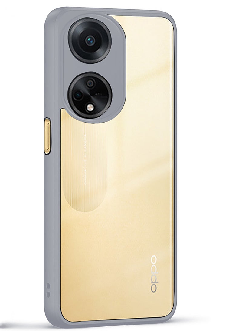 جراب حماية ممتص للصدمات لهاتف Oppo A1 5G/F23 5G/A98 5G مصنوع من السيليكون TPU فائق المتانة وآمن للغاية مع حل مثالي للكاميرا (تيتانيوم طبيعي) - Image 1