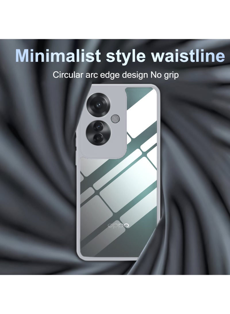 جراب حماية ممتص للصدمات لهاتف Oppo A1 5G/F23 5G/A98 5G مصنوع من السيليكون TPU فائق المتانة وآمن للغاية مع حل مثالي للكاميرا (تيتانيوم طبيعي) - Image 2