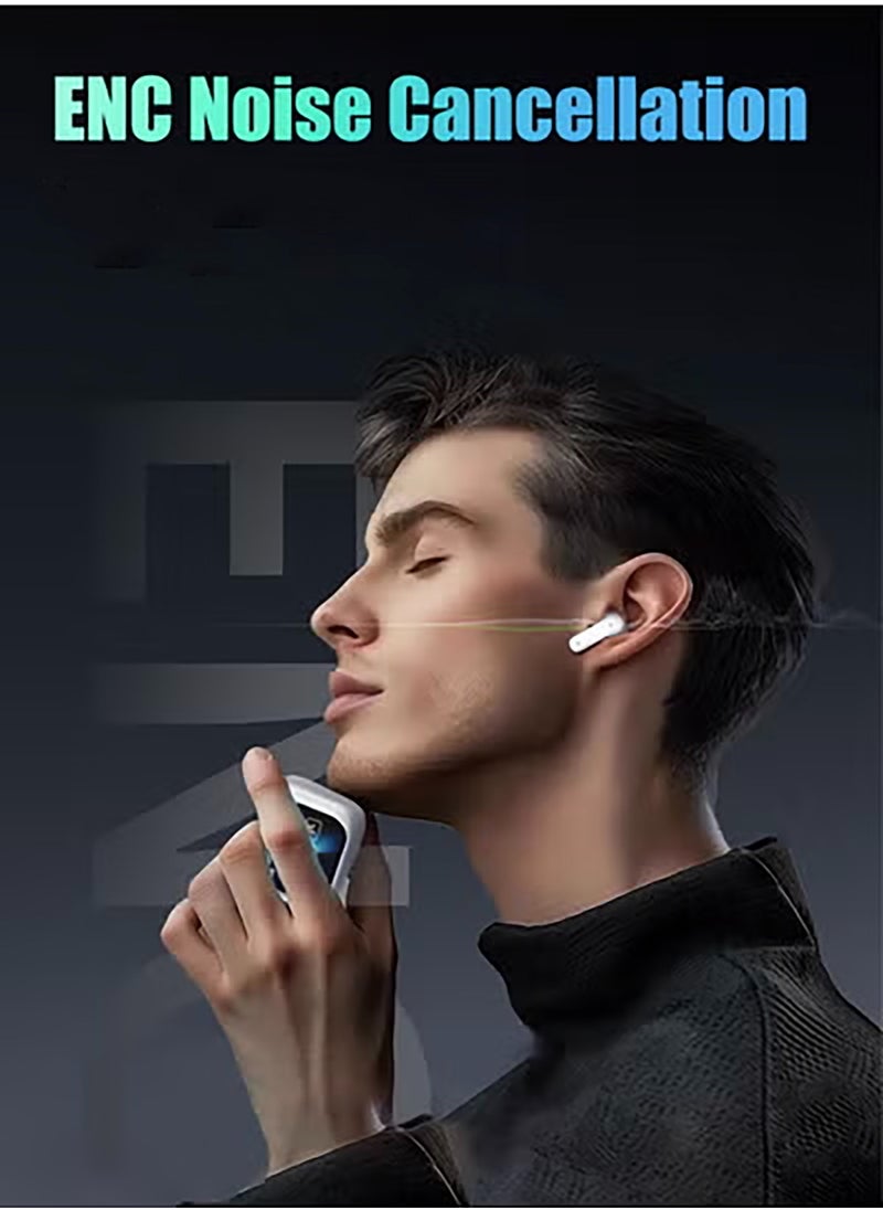 HEROCKX Wireless Bluetooth 5.4 Headphones Touch Screen Earbuds ENC Call Noise Cancelling In-Ear Headphones USB Charging Case Earbuds Waterproof IPX5  - Image 5