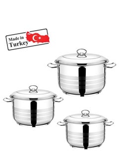 Bonera Turkish 18/10 Stainless Steel Cookware Set, 6 Pieces  - Image 2