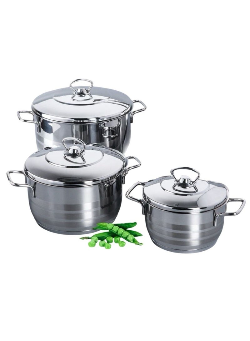 Bonera Turkish 18/10 Stainless Steel Cookware Set, 6 Pieces  - Image 5
