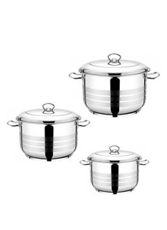 Bonera Turkish 18/10 Stainless Steel Cookware Set, 6 Pieces  - Image 1