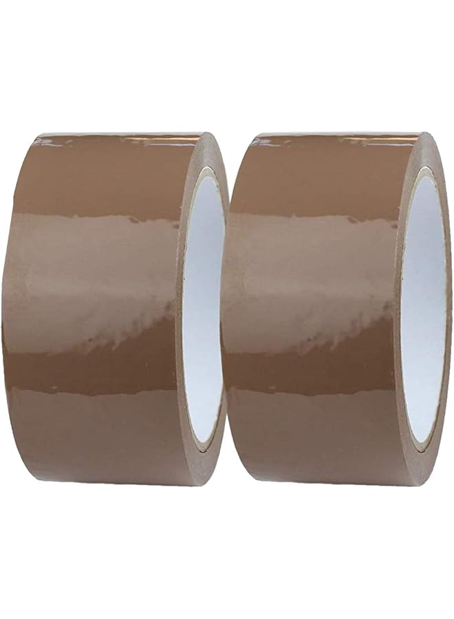 Royal Apex Brown Packaging Tape for Parcels and Boxes - This Brown Packing Tape Provides a Strong, Secure and Sticky Seal for Your Cardboard Boxes and for Moving House (Pack of 2) - Image 1