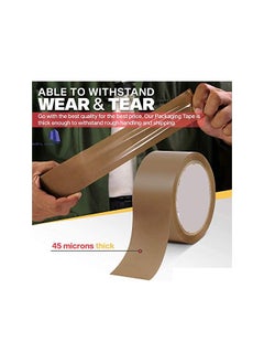 Royal Apex Royal Apex Brown Packaging Tape for Parcels and Boxes - This Brown Packing Tape Provides a Strong, Secure and Sticky Seal for Your Cardboard Boxes and for Moving House (Pack of 2)  - Image 3