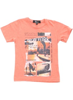 New York Printed Tee_Orange
