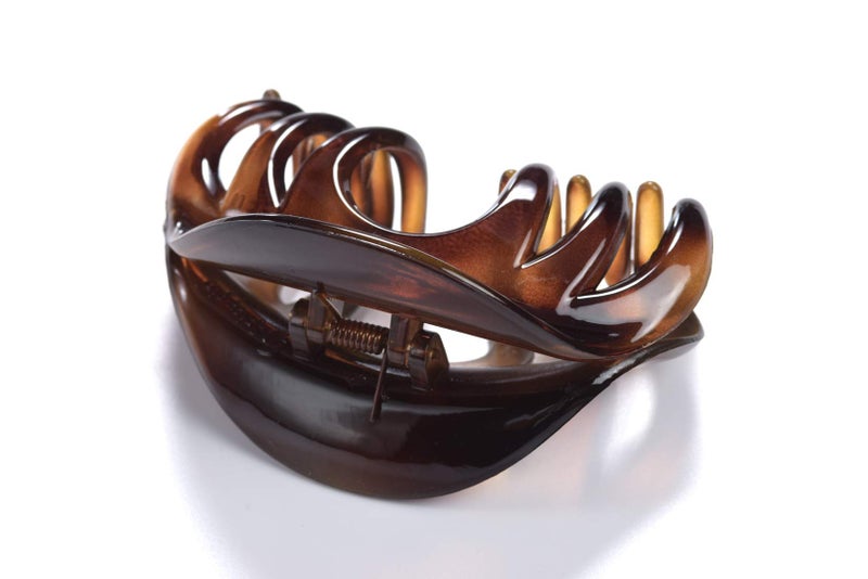 Youxuan 4 Inch Hair Claw for Women, Pretty Clip, Grip for Thick Hair, Coffee - Image 5