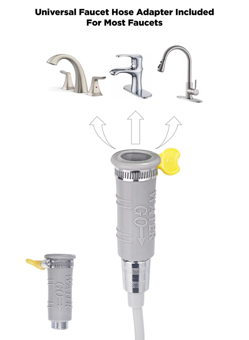 INNOV In Mecca Handheld travel Shattaf with Filter KIT. 2 Meter telescopic water hose. Quick Connectors. 1pc compressed towel tablet. On-the-Go - Image 4