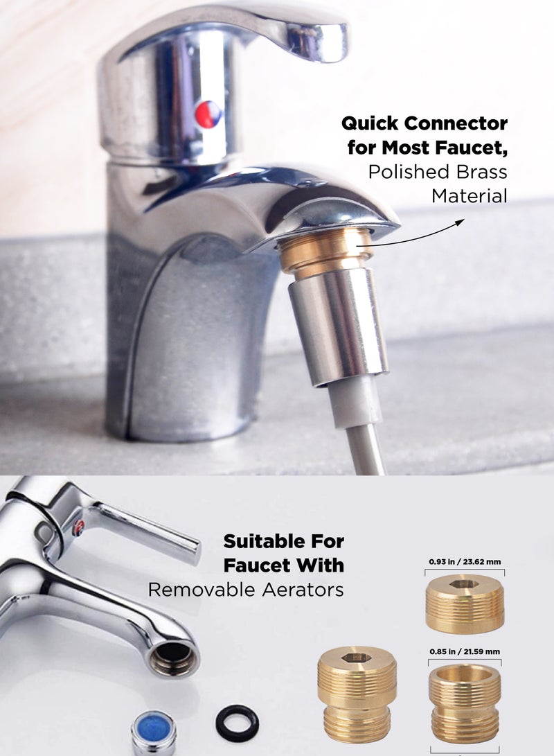 INNOV In Mecca Handheld travel Shattaf with Filter KIT. 2 Meter telescopic water hose. Quick Connectors. 1pc compressed towel tablet. On-the-Go - Image 3