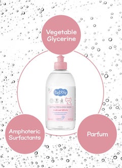 bebble Bebble Baby Bottle Toy and Dish Wash Liquid | No Fragrance Sulphate | Water Soluble | 500ml  - Image 2
