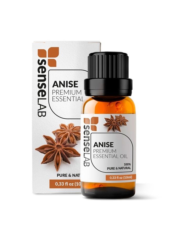 SenseLAB Anise Essential Oil - 100 % Pure Extract Anise Oil - Therapeutic Grade Essential Oils - Relaxing Massage Oil - Fragrance Oil - Anise Oil for Baking (10 ml)